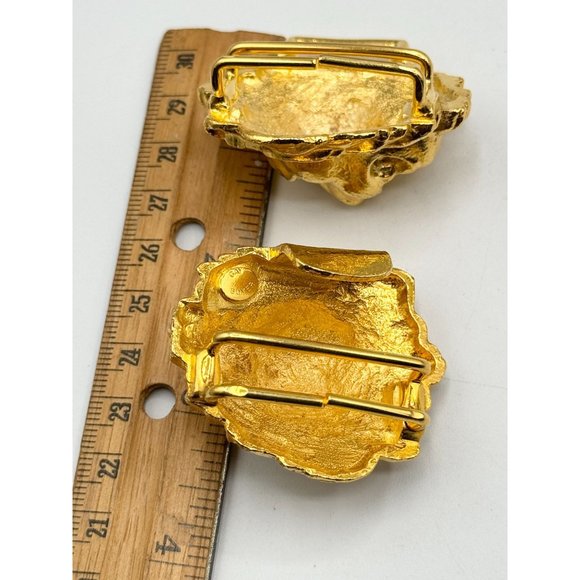 Vintage Gay Boyer Lion interlocking Belt Buckle main image 2